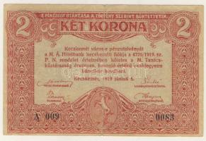Kecskemét 1919. 2K szükségpénz T:III