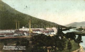Rózsahegy, Ruzomberok; Fonógyár / textile factory (EB)