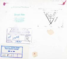 cca 1960 Krisch Béla (Kecskemét): Lépcsőházban, szerzői és zsűrizési pecsétekkel ellátott, vintage f...