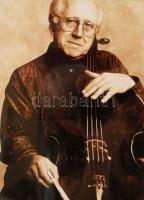 Msztyiszlav Leopoldovics Rosztropovics (1927-2007) orosz gordonkaművész és karmester elhalványult al...