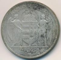 1930. 5P Ag "Horthy jobbra" T:3
Adamo P8