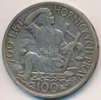 Csehszlovákia 1949. 100K Ag "Iglói bányászat 700. évfordulója" T:2 Czechoslovakia 1949. 100 Korun Ag "700th Anniversary - Jihlava Mining Privileges" C:XF Krause KM# 29