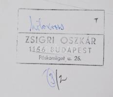 cca 1970 Zsigri Oszkár (1933-?): Motocross I-II., egyik pecséttel jelzett, vintage fotóművészeti alk...
