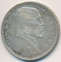 Csehszlovákia 1928. 10K Ag "Masaryk" T:2- k. Czechoslovakia 1928. 10 Korun Ag "Masaryk" C:VF scratched