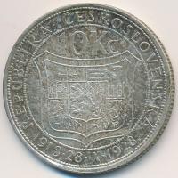 Csehszlovákia 1928. 10K Ag "Masaryk" T:2- k.
Czechoslovakia 1928. 10 Korun Ag "Masar...