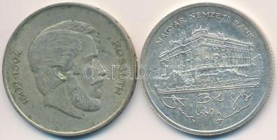 1947. 5Ft Ag "Kossuth" + 1992. 200Ft Ag "MNB" T:2-,2