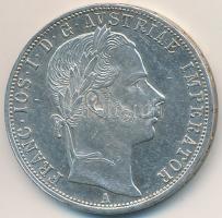 Ausztria 1861A 1Fl Ag "Ferenc József" T:2,2- Austria 1861A 1 Florin Ag "Franz Joseph" C:XF,VF
