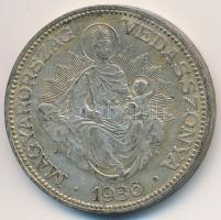 1936. 2P Ag "Madonna" T:2- Adamo P7