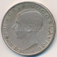 Jugoszlávia 1938. 20D Ag "II. Péter" T:2  Yugoslavia 1938. 20 Dinara Ag "Petar II" C:XF
