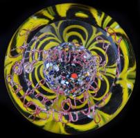 Levélnehezék, apró karcolással, m:5,5 cm, d:8 cm