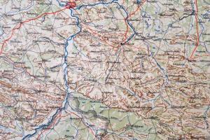 Warschau. Operationskarte. / Varsó, műveleti térkép. 1:800000. Kgl. Preuss. Landesaufnahme. 44,5x65 ...