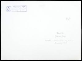 cca 1974 Gebhardt György (1910-1993): Ipari táj, aláírt, feliratozott vintage fotóművészeti alkotás,...