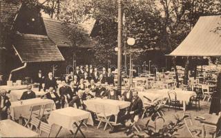 Budapest XIV. Városliget, Gundel (korábban Wampetics) vendéglő kerthelyisége az Állatkertben (EB)