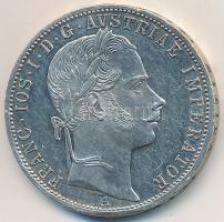 Ausztria 1862A 1Fl Ag "Ferenc József" T:2 Austria 1862A 1 Florin Ag "Franz Joseph" C:XF