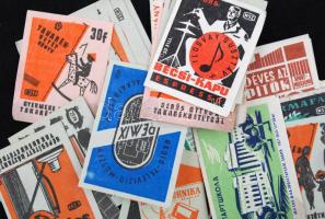 Nagy, rendezetlen, többezer darabos gyufacímkegyűjtemény