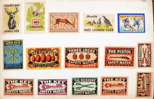 Egy két ezer darabos magyar és külföldi címkéket is tartalmazó gyufacímke gyűjtemény 3 berakóban