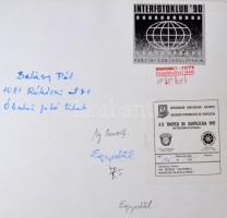 cca 1980 Budapest életképek, Balásy Pál 5 db feliratozott, nagy méretű, vintage fotója, 40x30 cm és ...