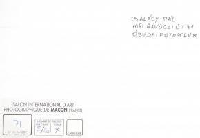 cca 1980 Budapest életképek, Balásy Pál 5 db feliratozott, nagy méretű, vintage fotója, 40x30 cm és ...