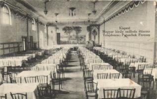 Budapest XIX. Kispest, Magyar Király szálloda, étterem belső, tulajdonos Potaschek Ferenc (EK)