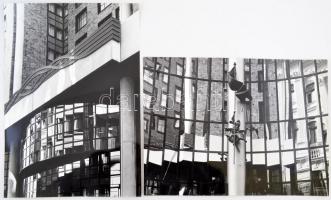 cca 1980 Budapest, városképek, részletek, Balásy Pál 5 db feliratozott, nagy méretű, vintage fotója,...