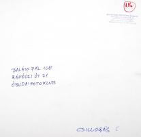 cca 1980 Budapest, városképek, részletek, Balásy Pál 5 db feliratozott, nagy méretű, vintage fotója,...