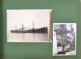 1935-1938 Világjáró magyar tengerész fényképalbuma, A Kelet tengerjáró hajón szolgált magyar tengeré...