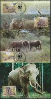 1986 WWF elefánt sor Mi 753-756 CM