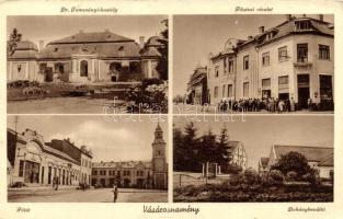 Vásárosnamény, Dr. Tomcsányi-kastély, Főutcai részlet, Főtér, Dohánybeváltó (Rb)