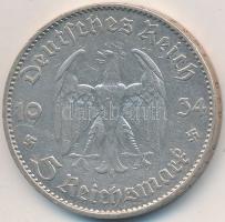 Német 3. Birodalom 1934J 5M Ag "Garnisonkirche" T:2,2- kis ph.
German Third Reich 1934J 5...