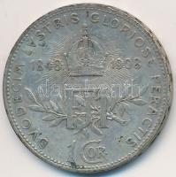 Ausztria 1908. 1K Ag "Jubileum" T:2- patina Austria 1908. 1 Corona Ag "Jubilee" C:VF patina