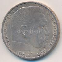 Német 3. Birodalom 1936A 5M Ag "Hindenburg" T:2
German Third Reich 1936A 5 Mark Ag "...