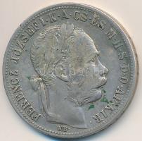 1883KB 1Ft Ag "Ferenc József / Barokk címer" Körmöcbánya T:2- Hungary 1883KB 1 Forint Ag "Franz Joseph" Kremnitz C:VF  Unger III.: 1466, Huszár: 2141., Adamo M15