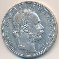 1880KB 1Ft Ag "Ferenc József / Középcímer" Körmöcbánya T:2 kis szennyeződés Huszár: 2140., Unger III.: 1464.a, Adamo M15