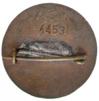 ~1920-1930. "Cserkész farkaskölyök" zománcozott fém jelvény, hátoldalán sorszámozott (27mm...