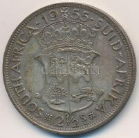 Dél-Afrika 1955. 2-1/2Sh Ag "II. Erzsébet" T:2- ph.
South Africa 1955. 2-1/2 Shillings Ag...