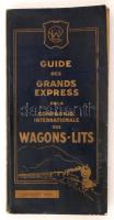 1925 Guide des Grands Express de la Compagnie Internationale des Wagons-Lits vasúti menetrend, 520p / railway timetable