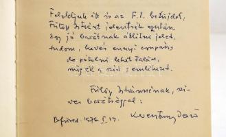 Keresztury Dezső: Égő türelem. Bp.,1975, Magvető. Kiadói egészvászon-kötésben, jó állapotban. Dediká...
