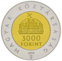 1999. 3000Ft Ag "Az államalapítás 1000. évfordulója" T:PP 
Hungary 1999. 3000Ft Ag "...