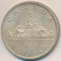 Kanada 1966. 1$ Ag "II. Erzsébet" T:2 
Canada 1966. 1 Dollar Ag "Elizabeth II" ...