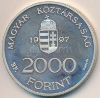 1997. 2000Ft Ag "Integráció az EU-ba-EURO I" T:PP ujjlenyomat