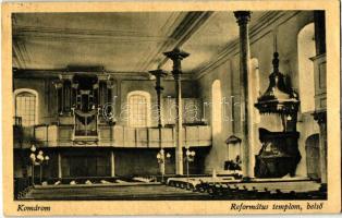 Komárom, Komárno; Református templom, belső / church interior (ázott / wet damage)