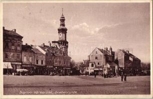 Sopron, Várkerület, Gruber Dávid üzlete, Fischer Emil üzlete, kiadja Loebenwein Harald (EK)