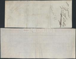 1832-1838. 2db klf kitöltött váltó T:III
1832-1838. 2pcs of diff filled bill of exchanges C:F