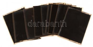 Parádfürdő, régi negatívok, 9db, cca 6x4cm