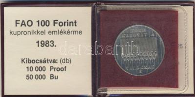 1983. 100Ft "FAO" T:BU Eredeti tokban, tanúsítvánnyal!