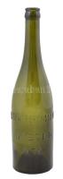 cca 1920 'Hutter-Ferencsevits Szegeden' feliratú üvegpalack, hibátlan, 0,5 l, m: 28 cm