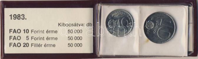 1983. 20f+5Ft+10Ft "FAO" T:1 Eredeti tokban, tanúsítvánnyal!