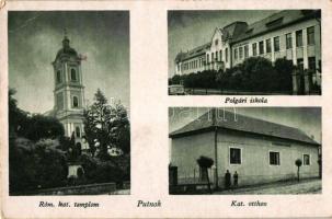 Putnok, Római Katolikus templom, Polgári iskola, Katolikus otthon (EB)