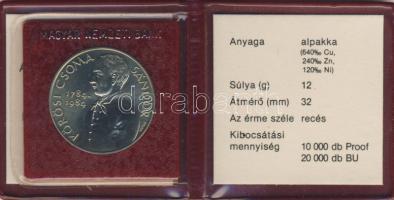 1984. 100Ft "Kőrösi Csoma Sándor" T:BU Eredeti tokban, tanúsítvánnyal!