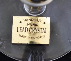 Ólomkristály pezsgőspohár készlet (6db), hibátlan, jelzett, m:18 cm